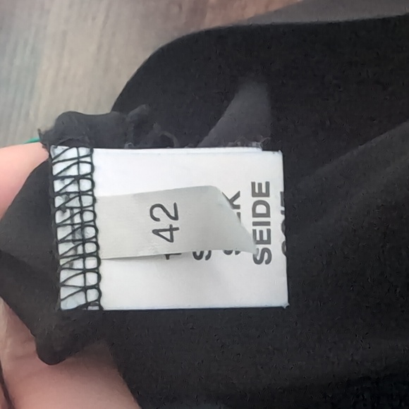 French Parisian Luxury Designer Didier Parakian Watercolor Silk Dress FR 42 - Picture 4 of 9